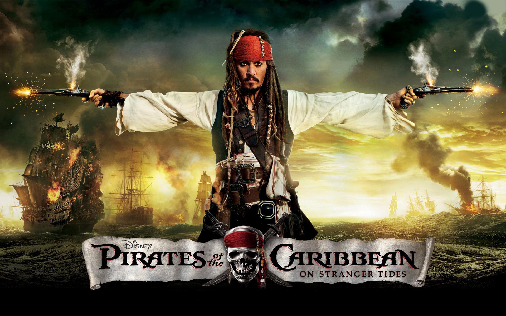pirates of the caribbean pirates of the caribbean on stranger tides jack sparrow johnny depp Wallpaper