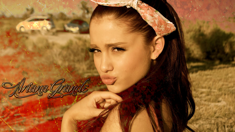 ariana grande music celebrity singer brunette HD Wallpaper Desktop Background