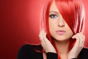redhead women face