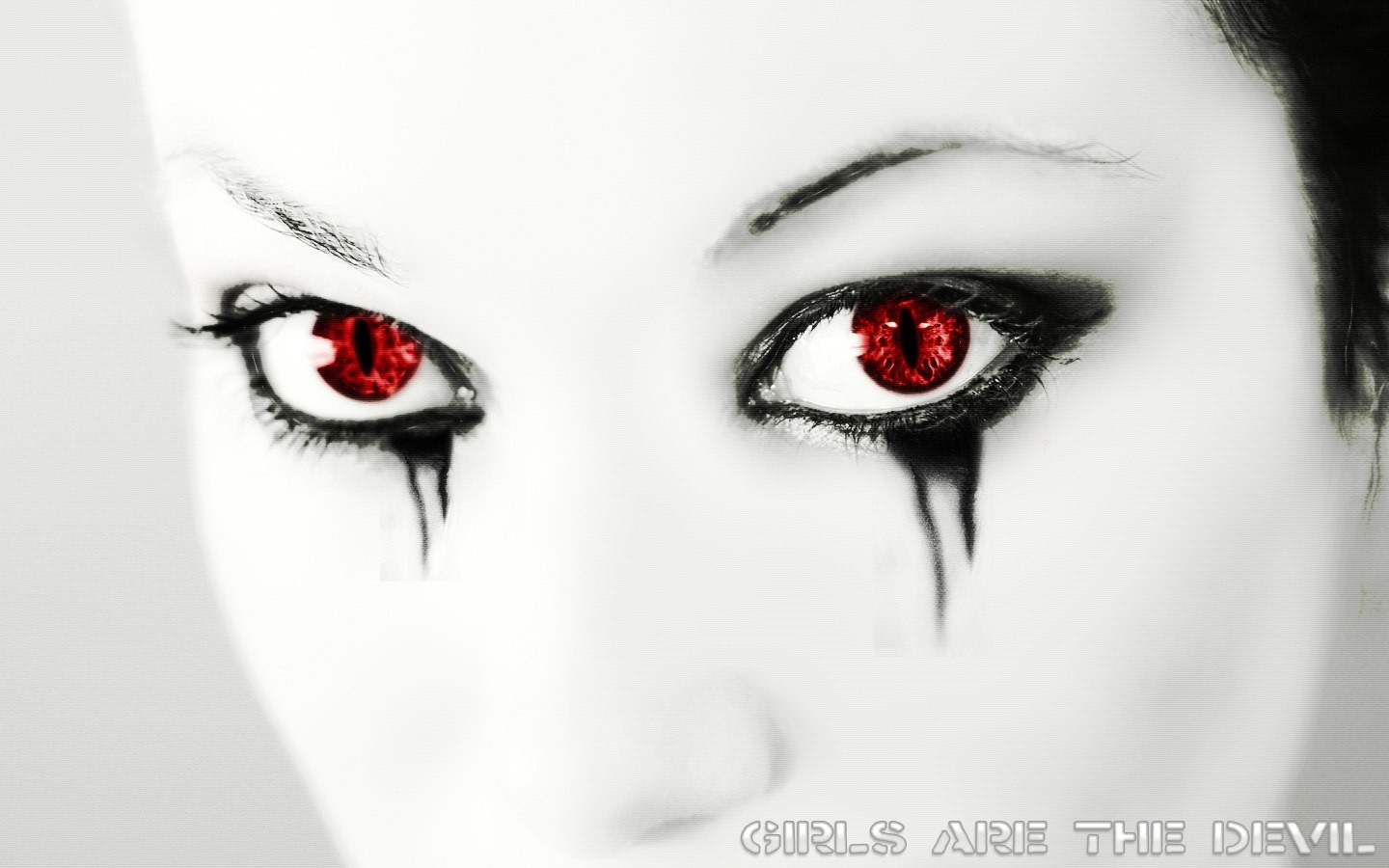 women red eyes eyes Wallpaper
