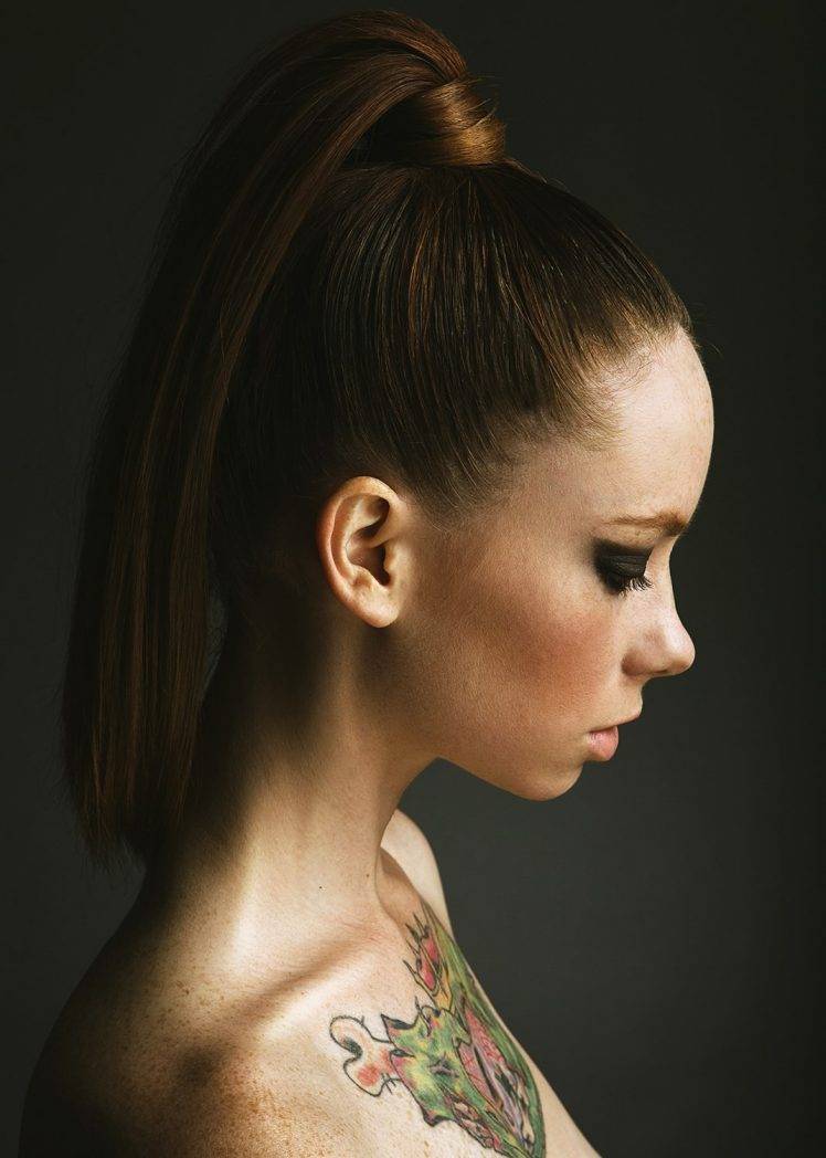 hattie watson women tattoo freckles face HD Wallpaper Desktop Background