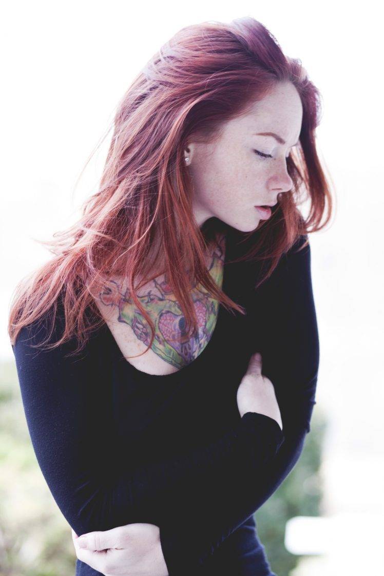 Redhead Hattie Watson Women Tattoo Freckles Wallpapers Hd Desktop And Mobile Backgrounds