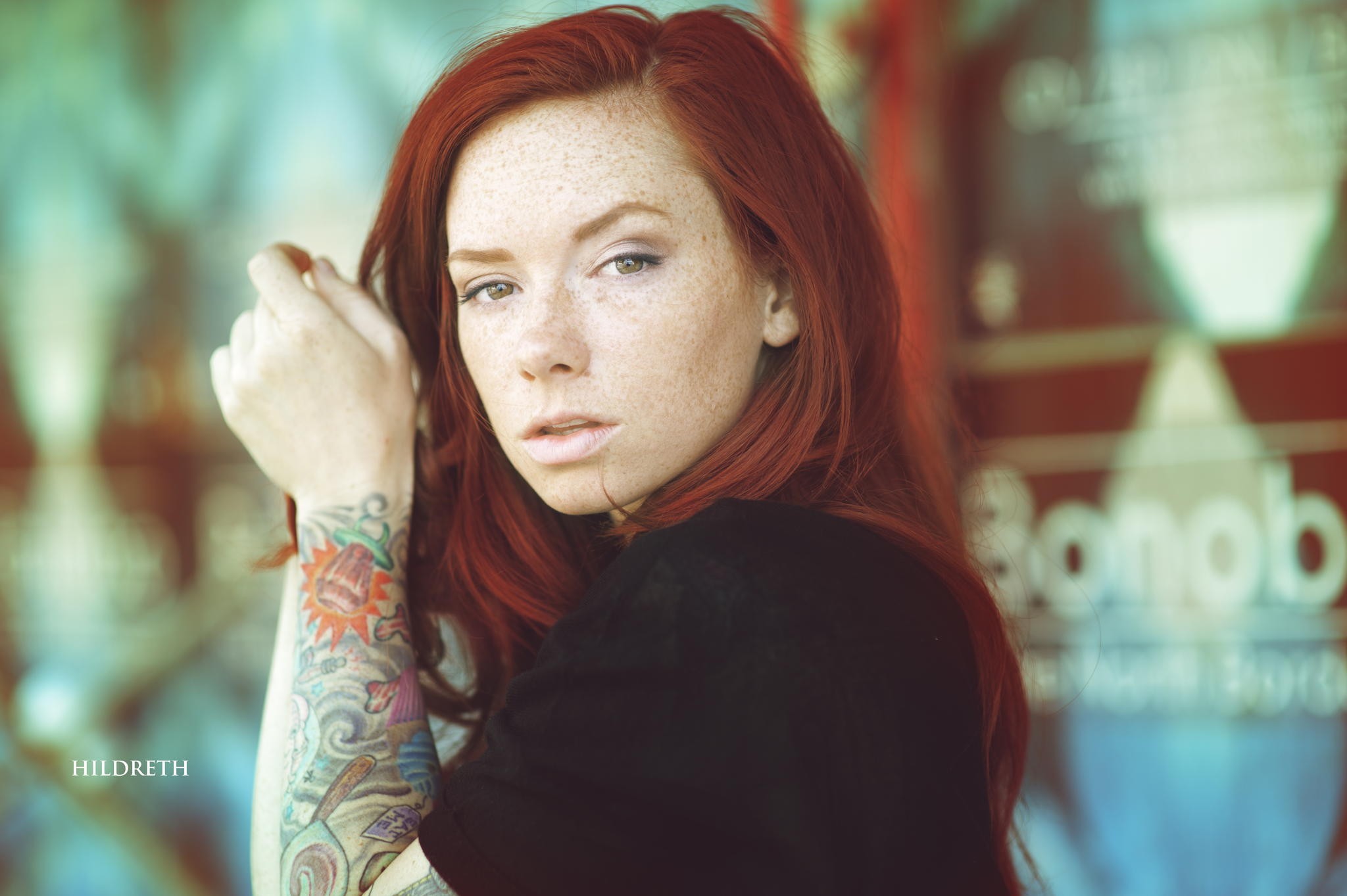 redhead hattie watson women freckles face Wallpaper