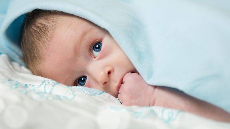 baby blue eyes blankets children HD Wallpaper Desktop Background
