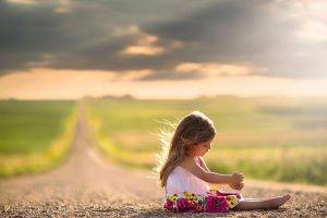children path little girl road natural lighting depth of field nebraska jake olson