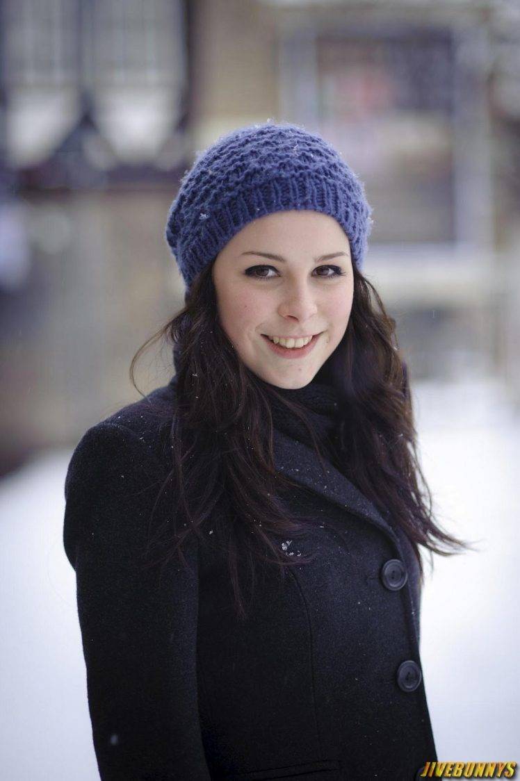 lena meyer landrut singer brunette eyes Wallpapers HD / Desktop and