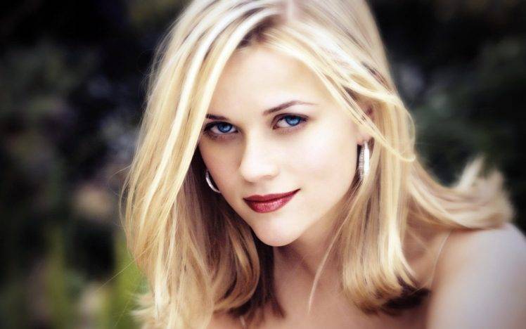 reese witherspoon women actress blonde blue eyes photo manipulation HD Wallpaper Desktop Background