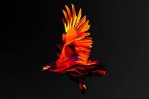 low poly eagle facets justin maller