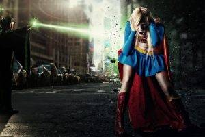 supergirl women blonde cosplay