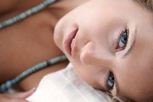 women model face open mouth blue eyes blonde jenni gregg