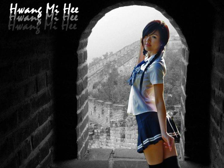 hwang mi hee asian women fetish brunette model HD Wallpaper Desktop Background