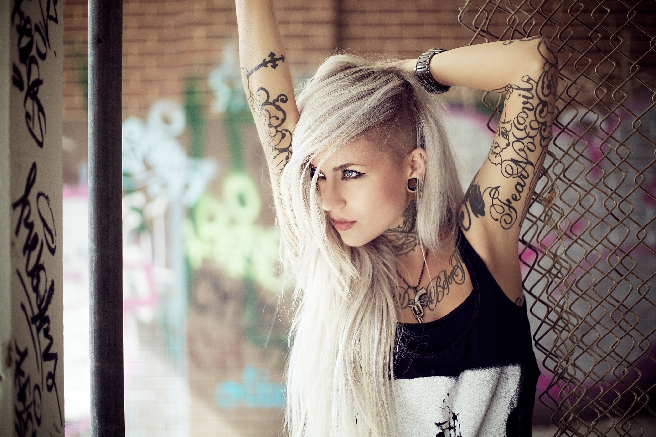 sara fabel model tattoo Wallpaper