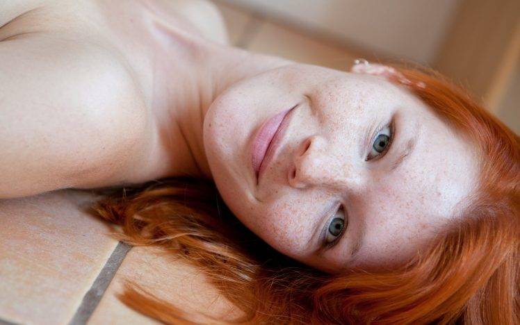 mia sollis women redhead freckles smiling HD Wallpaper Desktop Background