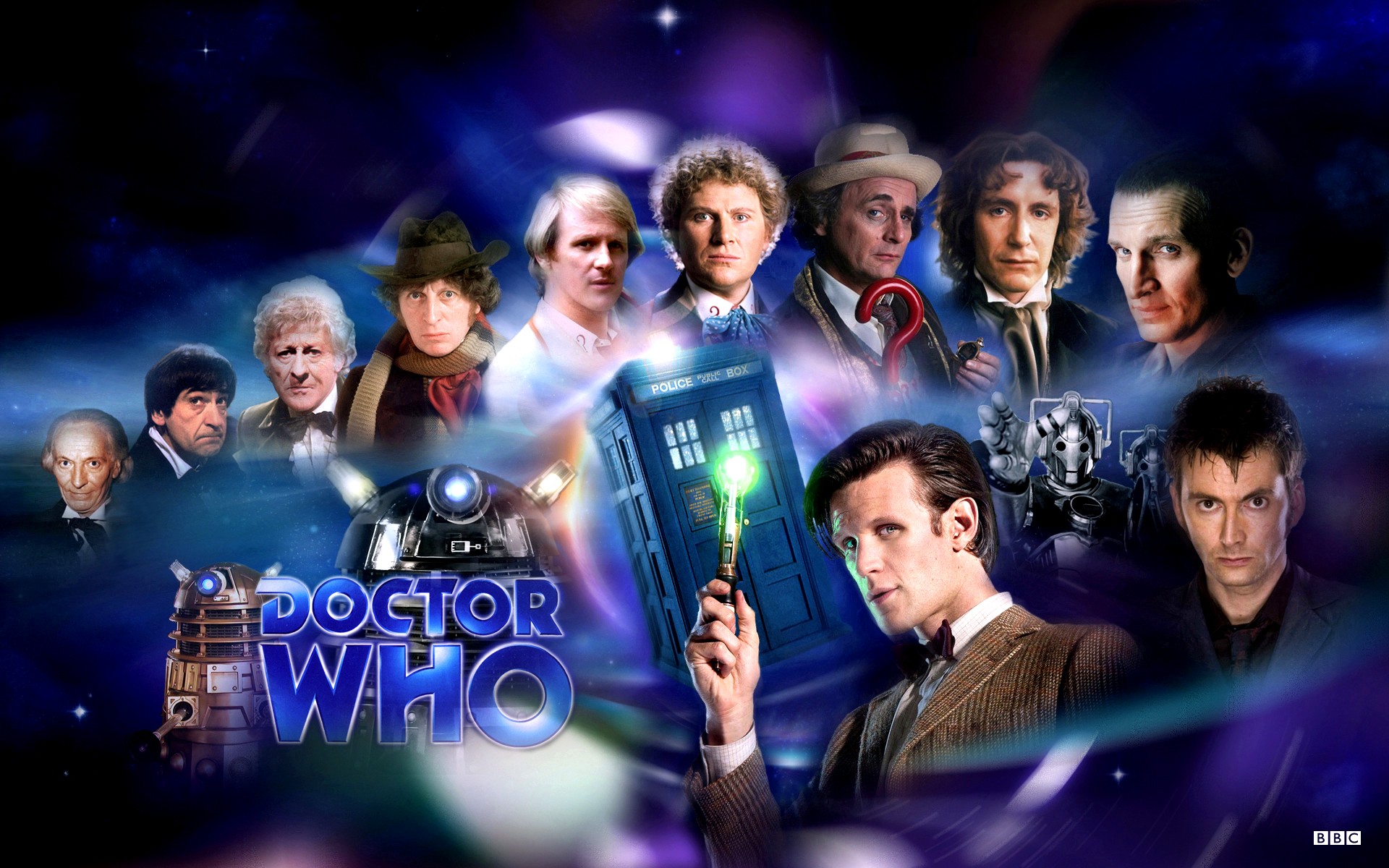 doctor who the doctor tardis tenth doctor eleventh doctor cybermen daleks christopher eccleston Wallpaper