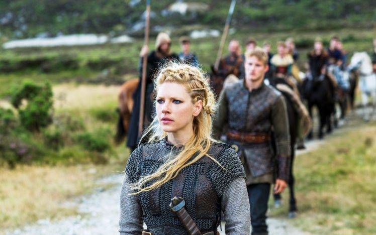women lagertha lothbrok katheryn winnick actress vikings tv series blonde HD Wallpaper Desktop Background