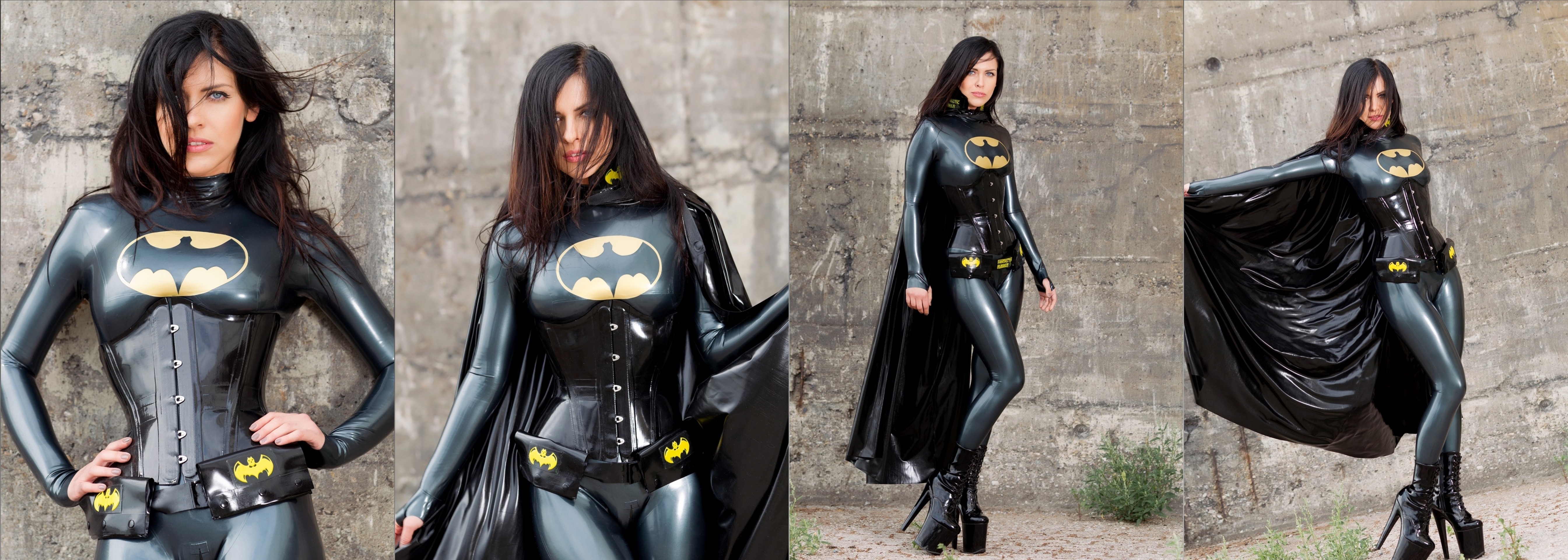 Latex Model Batgirl Alexandra Corneille Wallpapers Hd Desktop And