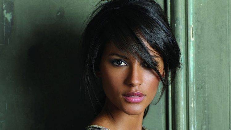 model women black brunette face emanuela de paula HD Wallpaper Desktop Background