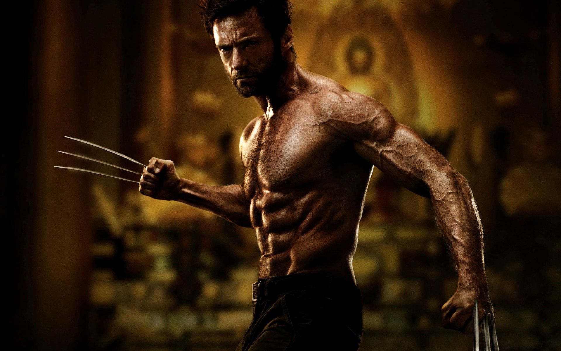 actor hugh jackman wolverine depth of field x men men Wallpaper