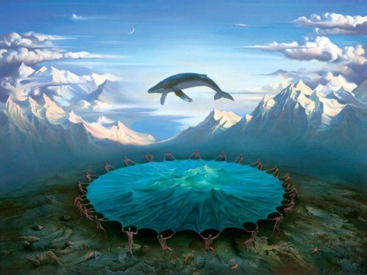 fantasy art whale HD Wallpaper Desktop Background