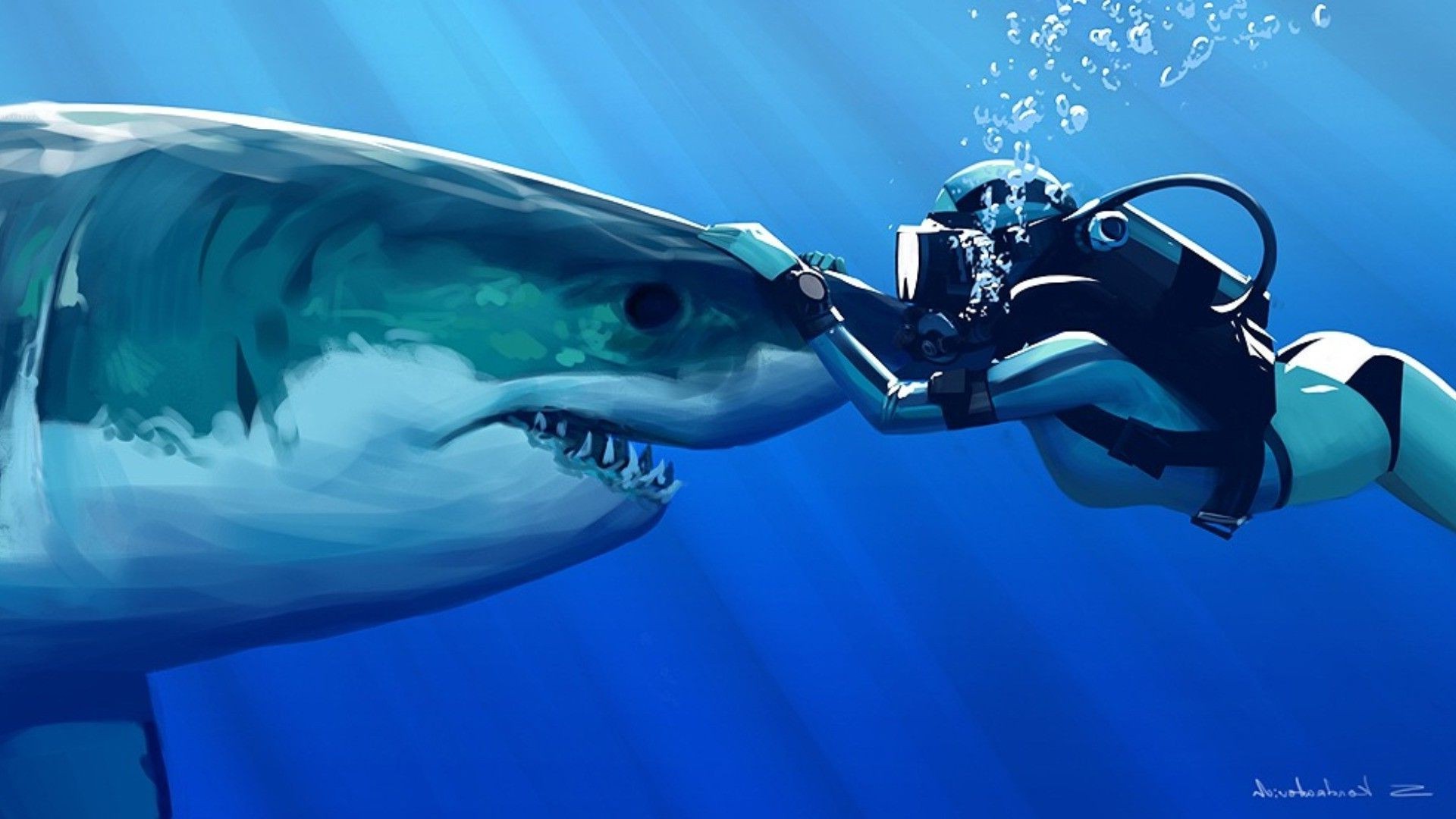 deep blue shark mexico