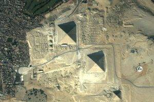 africa egypt ancient architecture pyramids of giza eagle view