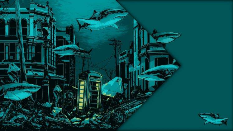 billy talent shark apocalyptic underwater HD Wallpaper Desktop Background