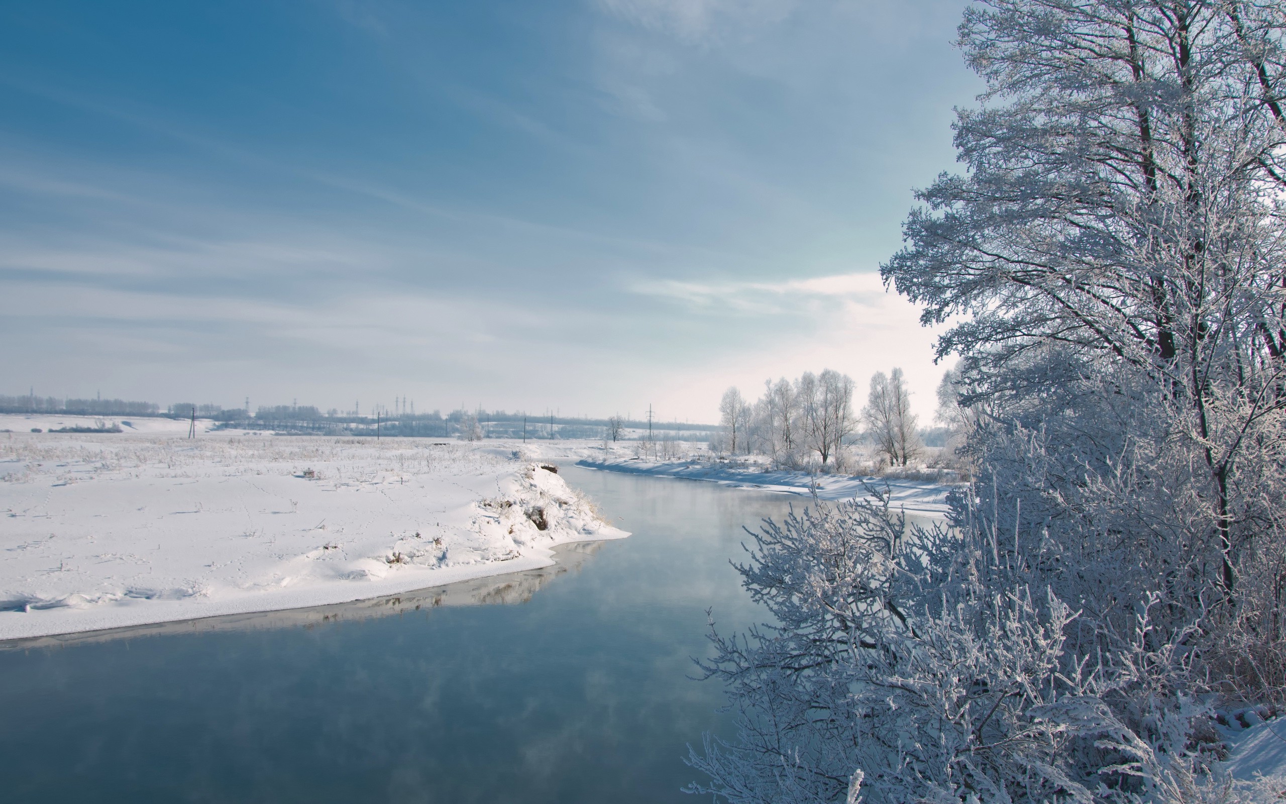 landscape, Winter, Snow Wallpaper