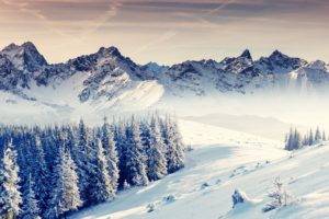 nature, Winter, Mountains, Landscape, Snow