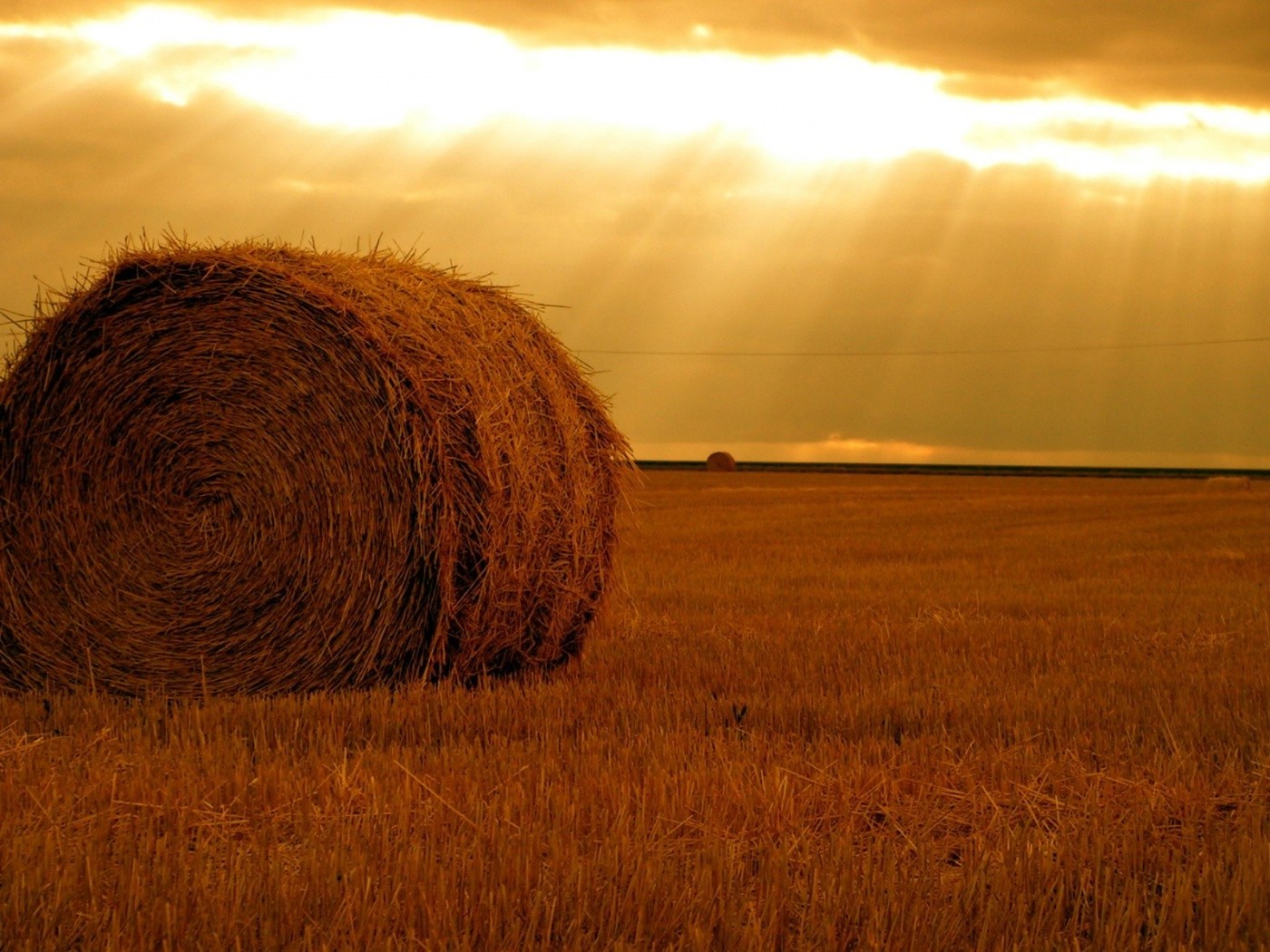 hay, Field, Farm, Sunlight, Yellow, Bright, Lights, Sunset, Grass, Horizon, Photography, Haystacks Wallpaper