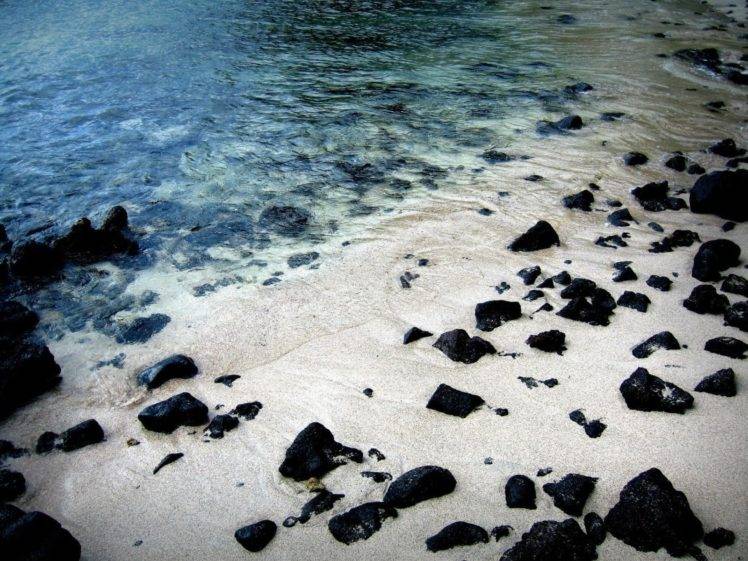 beach, Stones, Water, Sand, Sea HD Wallpaper Desktop Background