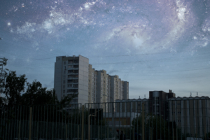 building, Space, Cityscape, Nebula, Sky, Russia