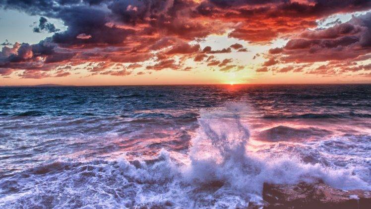 water, Sunset, Photography HD Wallpaper Desktop Background