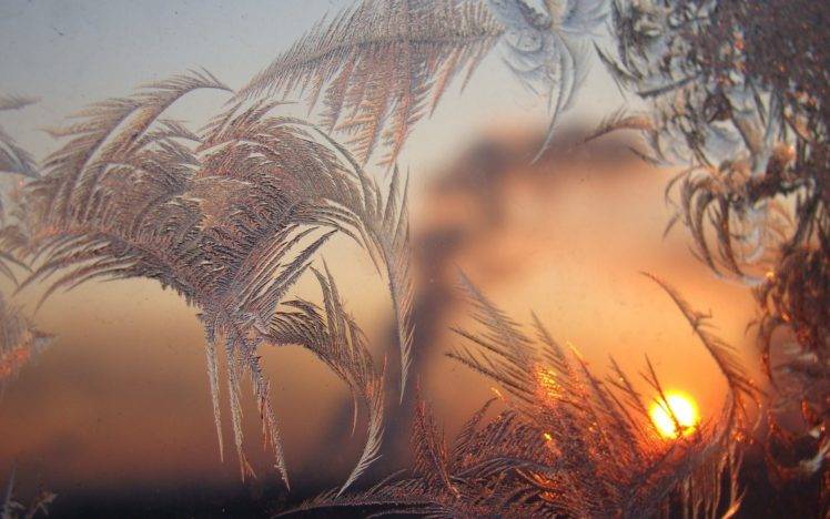 winter, Snow, Sunset HD Wallpaper Desktop Background
