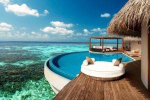 Pacific Ocean, Hotels, Sea, Coast, Swimming pool, Tropical