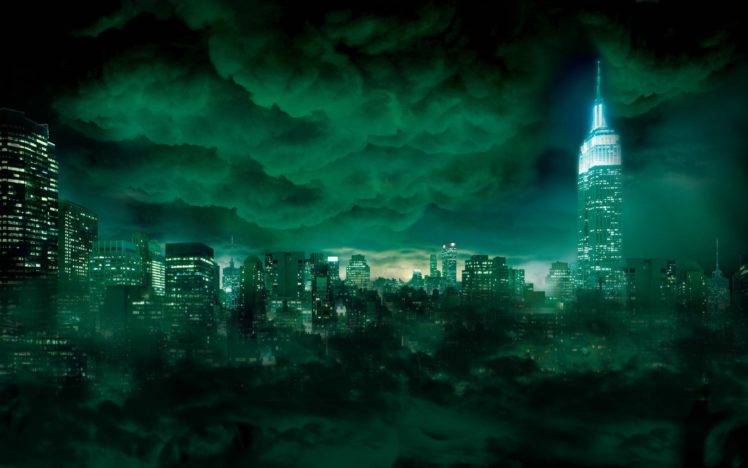 cityscape, Clouds, Night HD Wallpaper Desktop Background