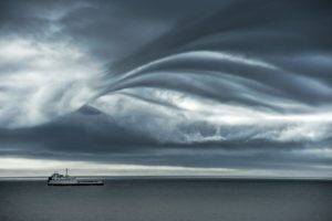 ship, Clouds