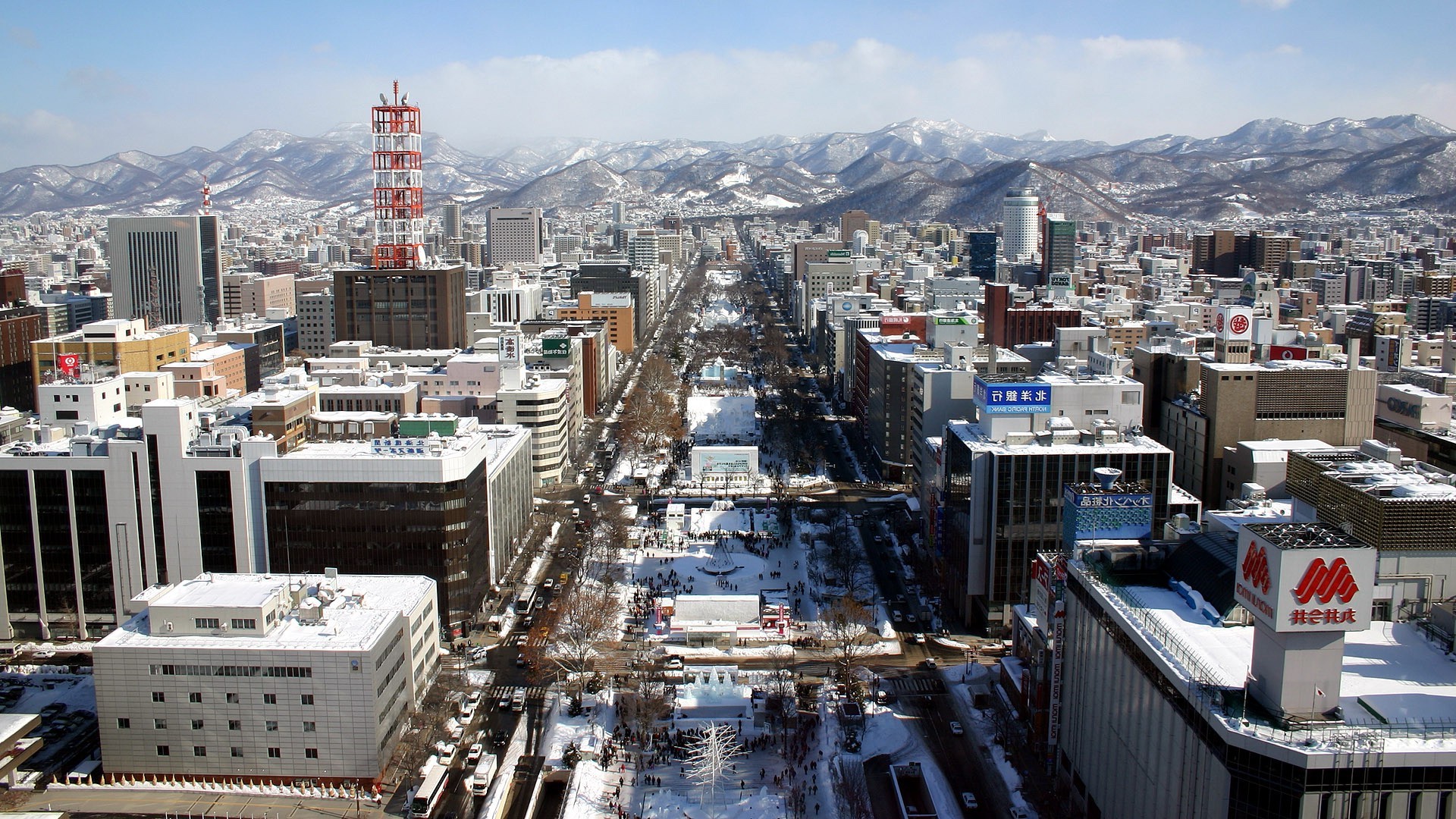Japan, Sapporo, Sapporo Japan, Winter, Snow Wallpaper