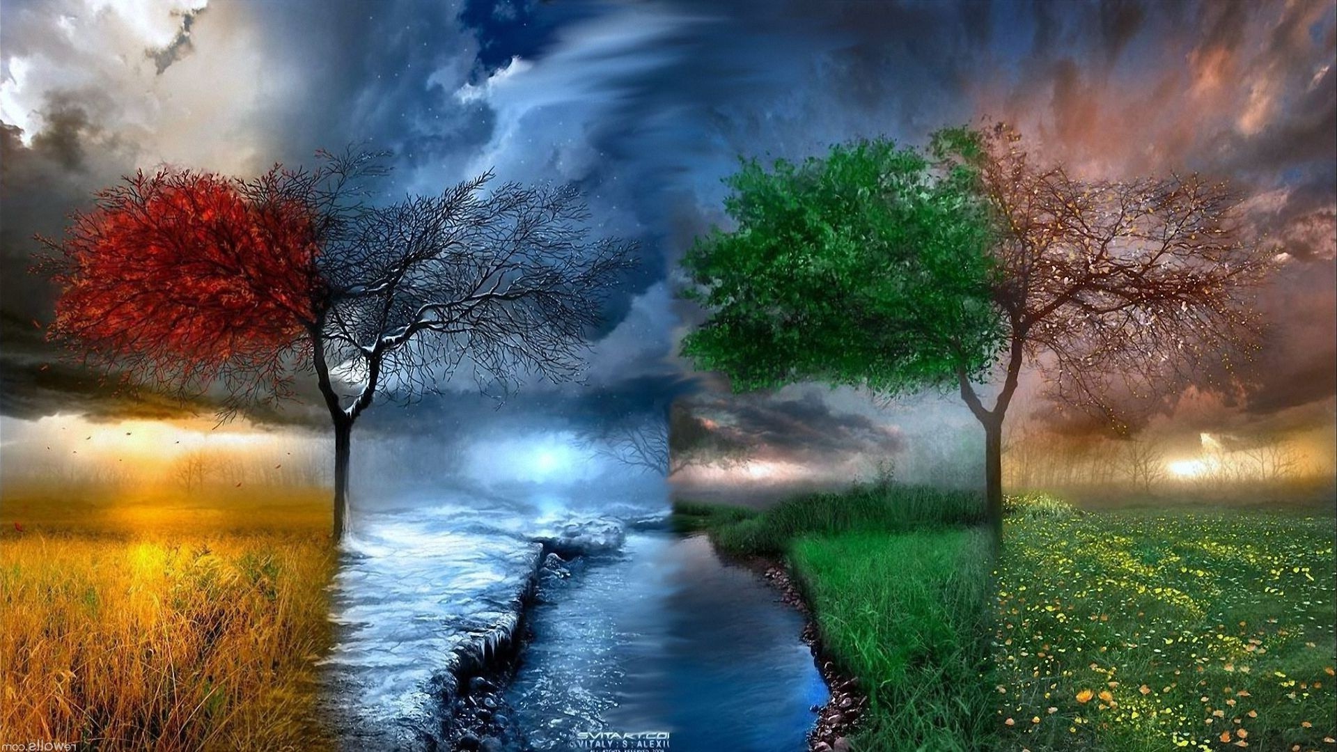 seasons, Spring, Summer, Winter Wallpapers HD / Desktop ...