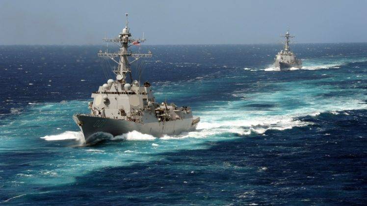 sea, Arleigh Burke Class Destroyer, USS Kidd, Destroyer HD Wallpaper Desktop Background