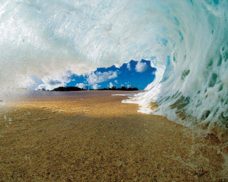 waves, Water, Sand HD Wallpaper Desktop Background
