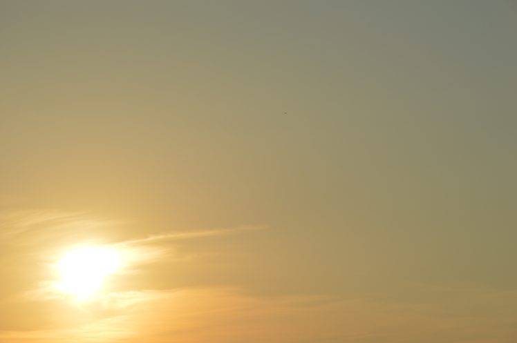 horizon, Sunset, Sunlight HD Wallpaper Desktop Background