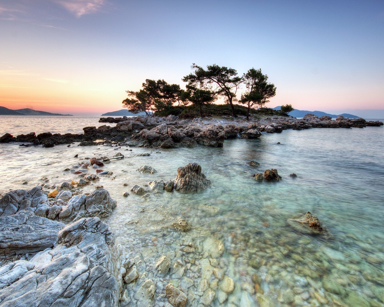 island, Sea Wallpaper