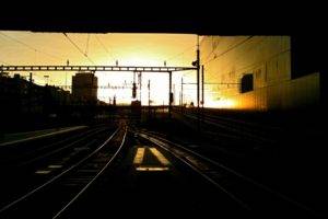 photography, Railway, Urban, Dark, Sunset