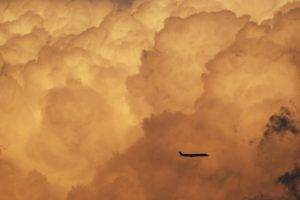 clouds, Airplane