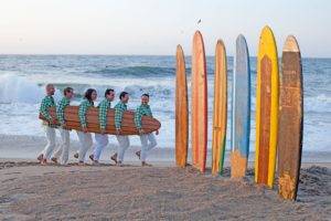 Rammstein, R+, Mein Herz Brent, Surfboards, Beach, People