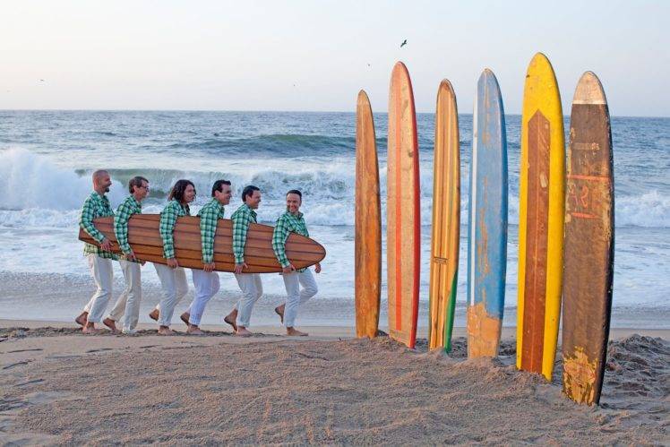 Rammstein, R+, Mein Herz Brent, Surfboards, Beach, People HD Wallpaper Desktop Background