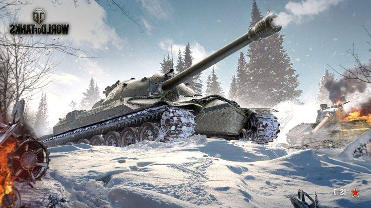 IS 7, Winter, World of Tanks HD Wallpaper Desktop Background