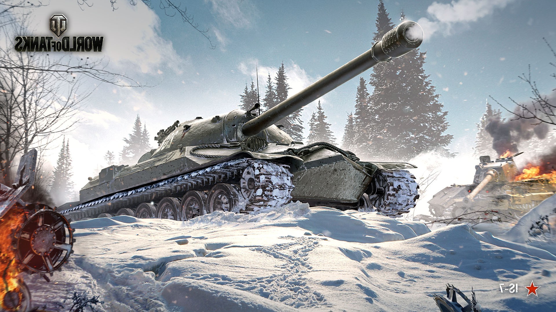 IS 7, Winter, World of Tanks Wallpaper