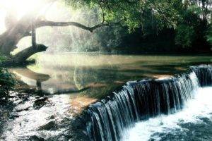 waterfall, Nature, Water