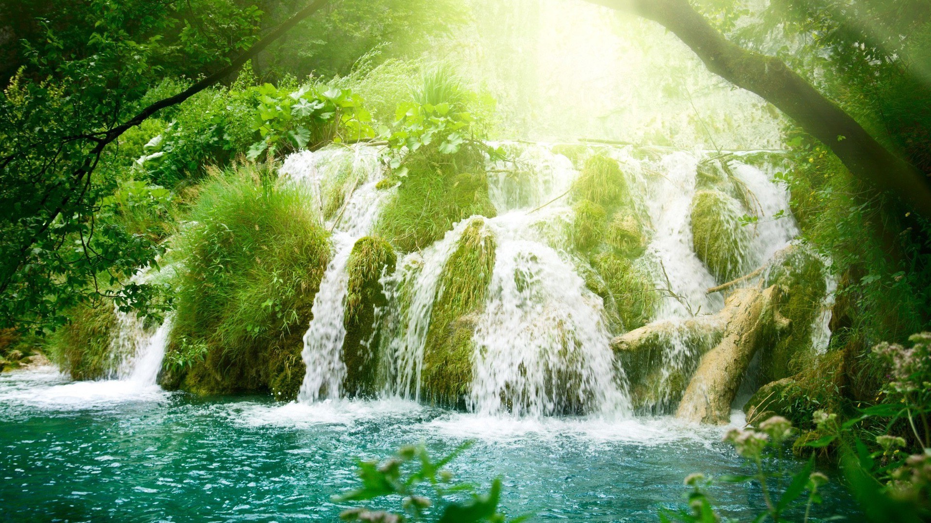 waterfall, Water, Nature Wallpaper